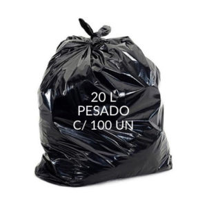 Capacidade 20l – Quantidade 100 unidades – Tamanho 40cm x 45cm