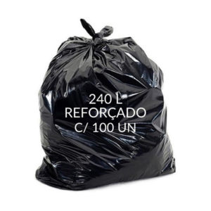 Capacidade 240l – Quantidade 100 unidades – Tamanho 117cm x 130cm