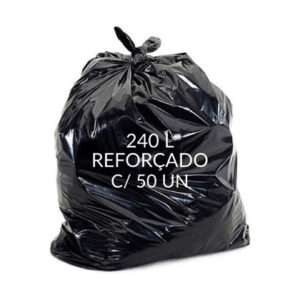 Capacidade 240l – Quantidade 50 unidades – Tamanho 117cm x 130cm