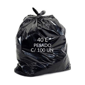 Capacidade 40l – Quantidade 100 unidades – Tamanho 50cm x 55cm