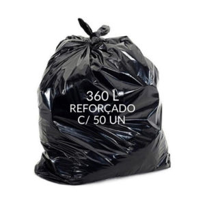 Capacidade 360l – Quantidade 50 unidades – Tamanho 130cm x 150cm