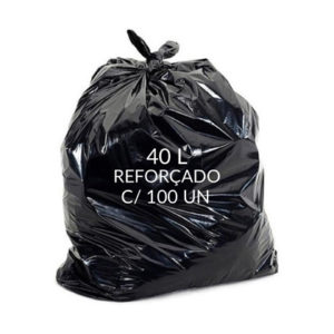 Capacidade 40l – Quantidade 100 unidades – Tamanho 50cm x 60cm